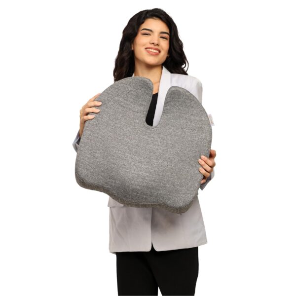 Flojo Orthopedic Memory Foam Seat Cushion| Relieves Back, Coccyx, Tailbone & Sciatica Pain | Ergonomic Support for Office & Home Chairs